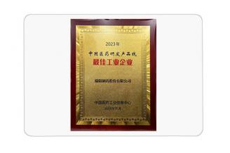 中國醫藥研發產品線最佳工業企業